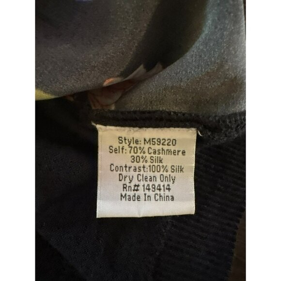 Johnny Was Black Floral Top - Picture 8 of 8